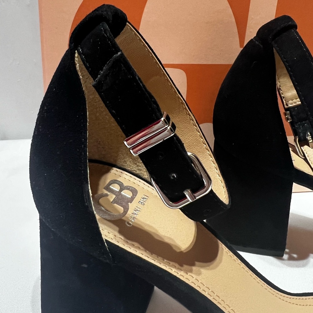 NWOT Gianni Bini Black Suede Block Heel - Picture 7 of 14